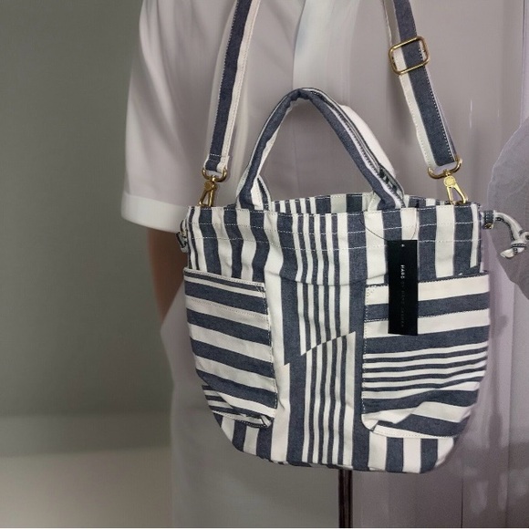Marc By Marc Jacobs striped shoulder bag NEW - Picture 5 of 14